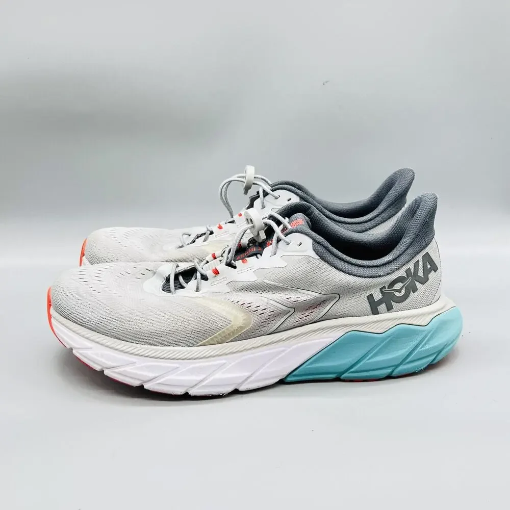 Hoka One One Shoes Mens 11 Gray Mesh Arahi 5 Running Athletic Sneakers Comfort